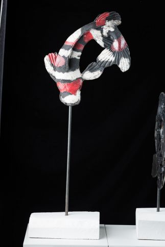 White and Red Koi Fish