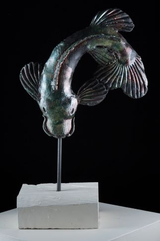 Green Metallic Koi Fish