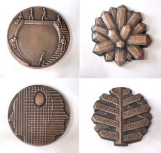 Four Medallions: Slide, Life Choices, Crystal Cluster, Great Minds Think Alike Four Medallions: Slide, Life Choices, Crystal Cluster, Great Minds Think Alike