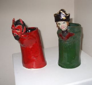 Toby Jugs - Pirate and Mephistopheles